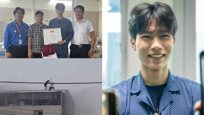 Bị 1 số người nói nhận vơ công lao để làm màu, nam sinh Đại học Bách Khoa lao vào biển lửa cứu người ở Hà Nội vội vã đính chính