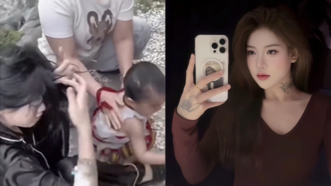 Chân dung cô gái tay đang cắm ống truyền, đau ốm vẫn lao xuống cứu bé gái rơi xuống bể cá