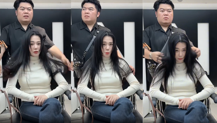 Xót xa quá, Phương Oanh lo nghĩ nhiều tới mức rụng tóc, mỏng dính như tờ giấy, đến thợ làm tóc cũng phải khóc