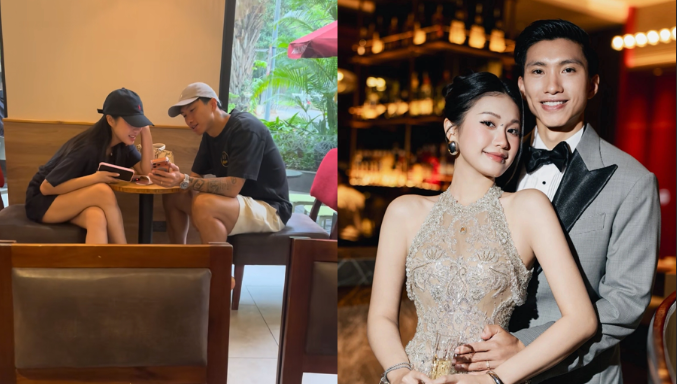 Team qua đường bắt gặp Doãn Hải My và Đoàn Văn Hậu đang rất hạnh phúc
