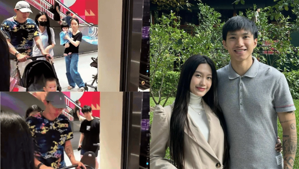 Vợ chồng Đoàn Văn Hậu bị bắt gặp ở TTTM hậu ồn ào, dân mạng xót xa khi soi rõ ánh mắt buồn của Doãn Hải My