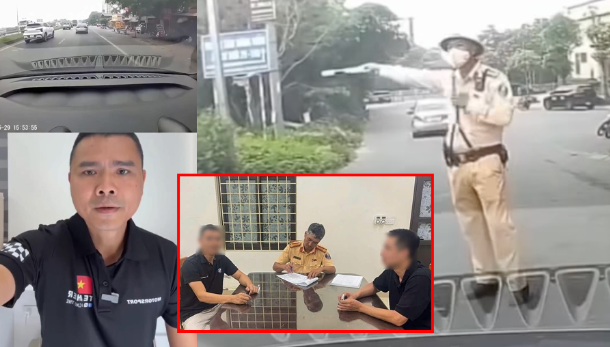 Rồi xong! Người đàn ông hoạnh họe hỏi CSGT “Em biết anh không?” được xác định không phải thầy dạy lái xe, đang bị lập biên bản xử phạt