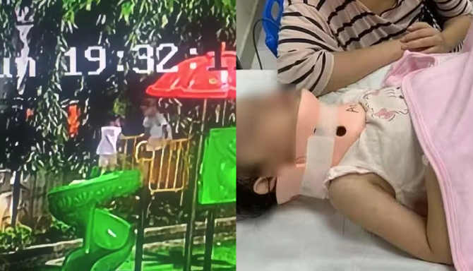 Vụ bé gái bị xô ngã l.ộ.n c.ổ từ cầu trượt ở Hà Nội: Bé trai còn nhỏ nên không may thôi, sao mọi người cứ làm quá lên thế
