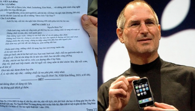 Đề Văn tốt nghiệp THPT 2026 nhắc đến Steve Jobs: Rất nhiều người không biết ông ấy là ai, ở Việt Nam có quá nhiều nhân vật lớn tại sao không cho vào?